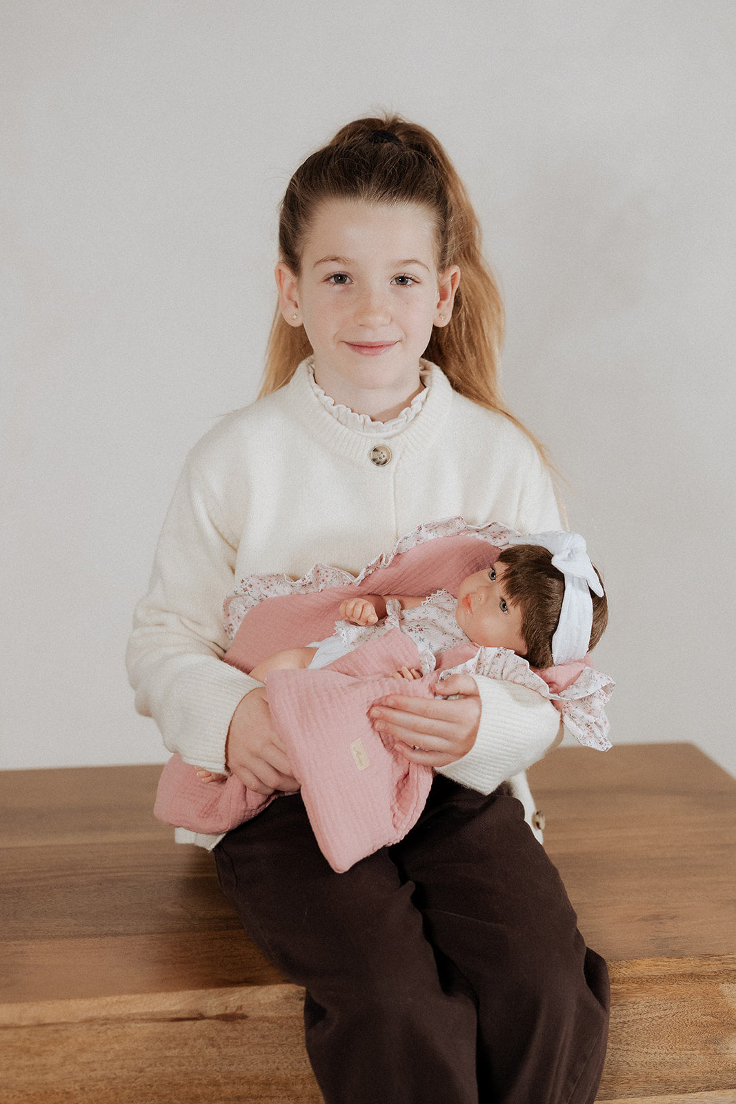Arias Alba Reborn Girl Doll With Hair 38cm