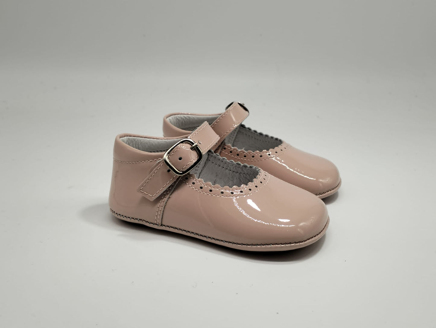712 Baby Nude Bow Soft Baby Shoe