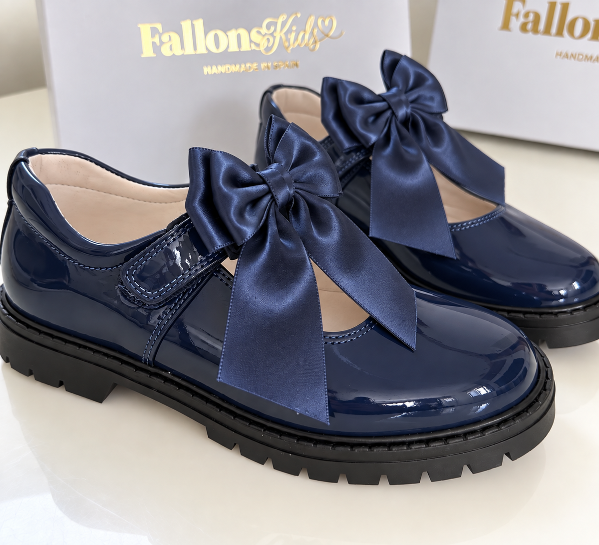 Navy Chantelle Shoe Bow