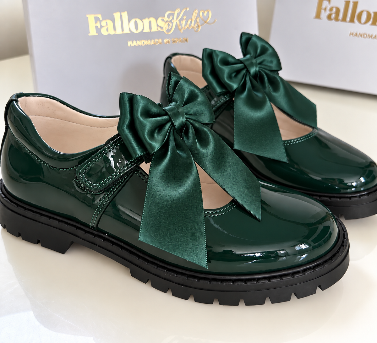 Green Chantelle Shoe Bow