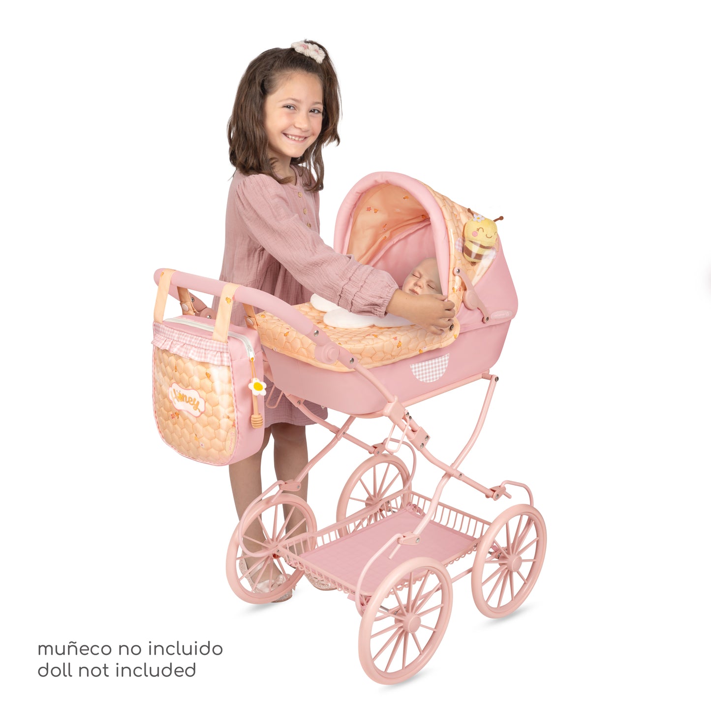 80070 Doll Pram 81cm - Honey Collection (age 4 and over)