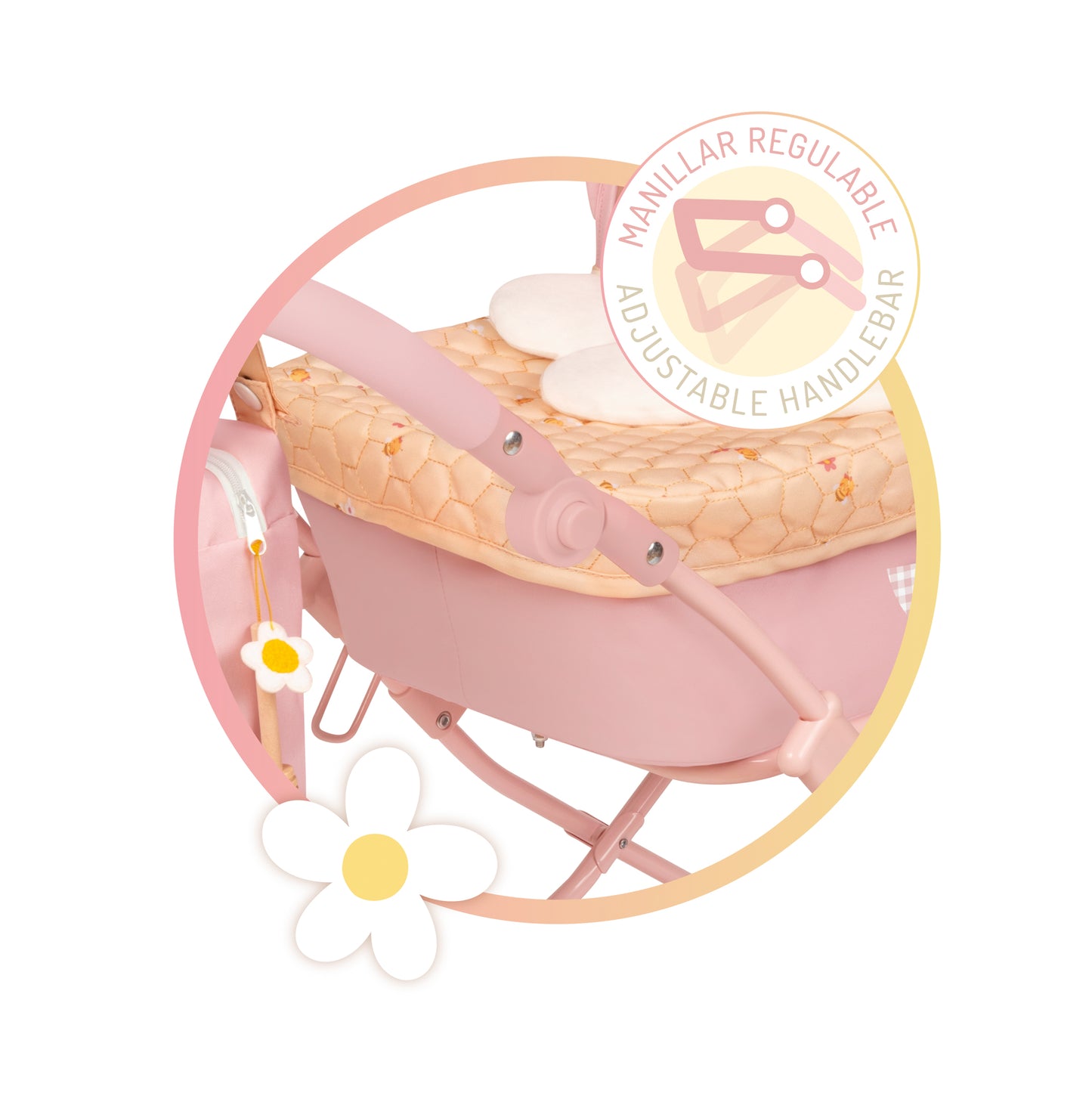 80070 Doll Pram 81cm - Honey Collection (age 4 and over)