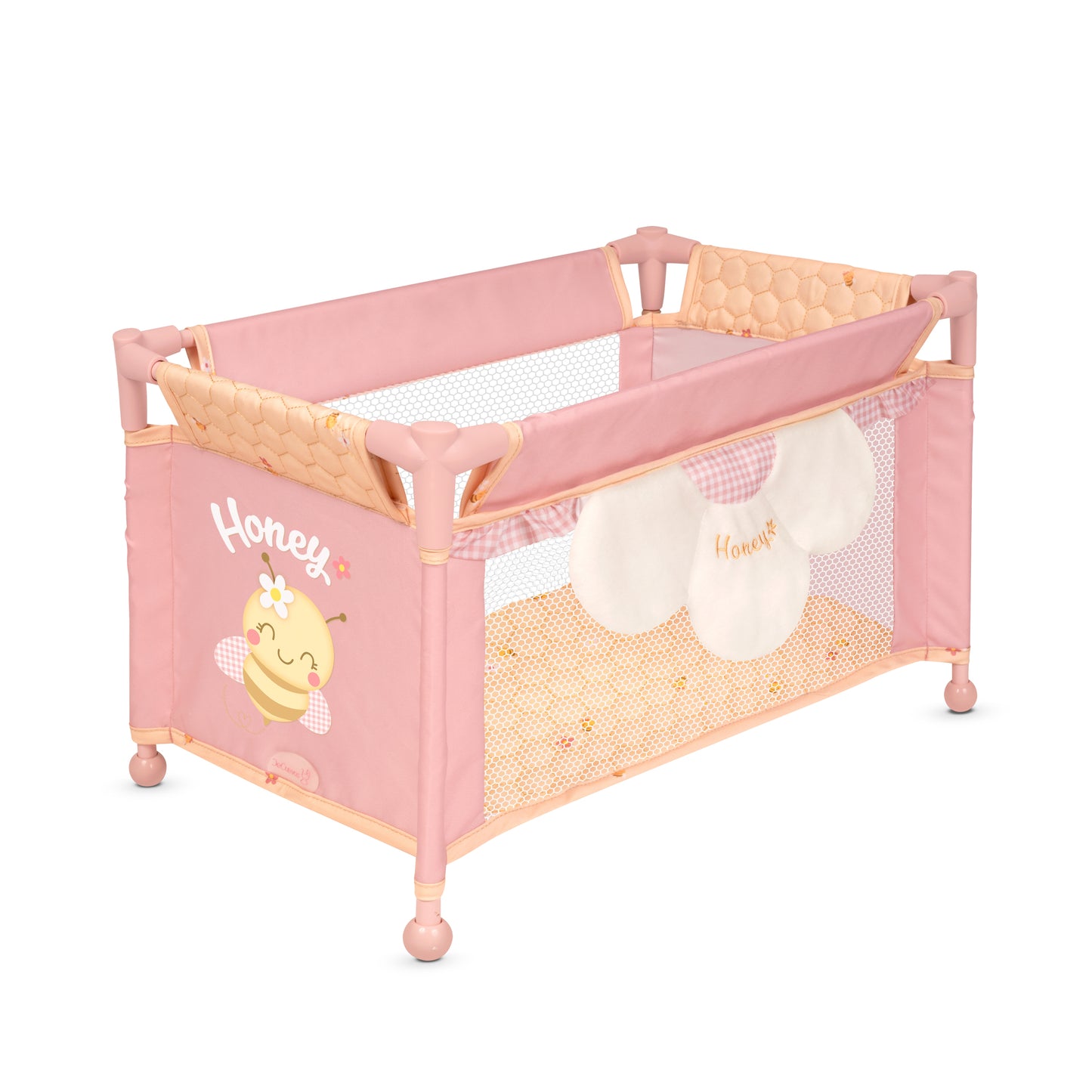 Decuevas Pink Doll Travel Bed Cot Honey Collection