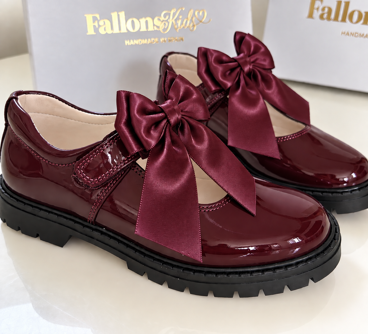 Burgundy Chantelle Shoe Bow