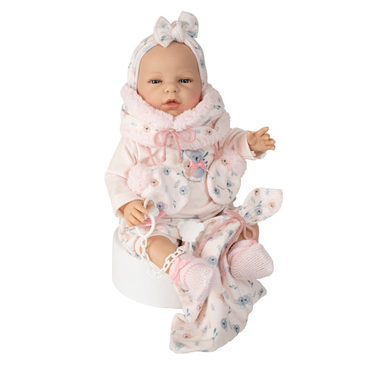 645103 Pink Silicone Vinyl Doll 45CM