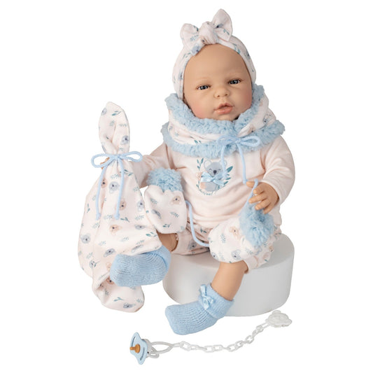 645104 Blue Silicone Vinyl Doll 45CM