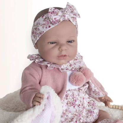 45229 Anyl Reborn Baby Doll Dusky Pink  - Silicon
