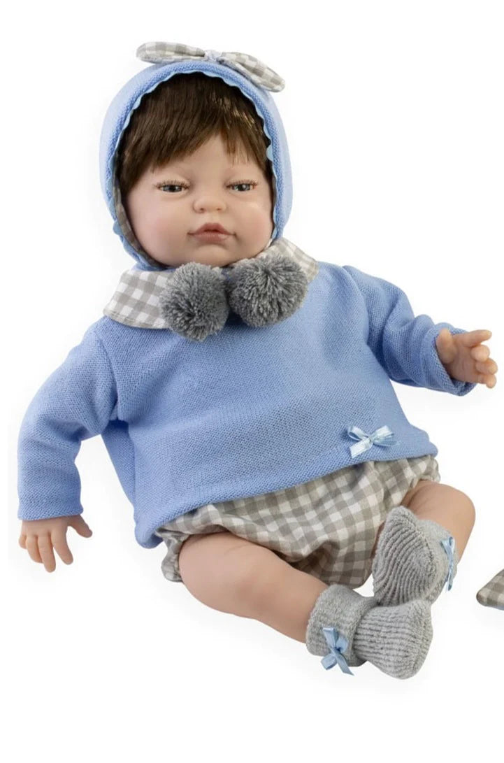 45304 Luke Reborn Baby Doll Check Shorts - Silicon