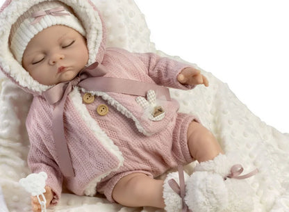 45501 Alda Reborn Baby Doll Eyes Closed - Silicon