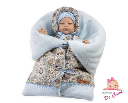 45302 Anyl Reborn Baby Doll Blue - Silicon