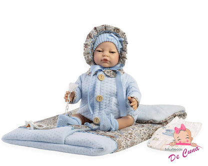 45302 Anyl Reborn Baby Doll Blue - Silicon