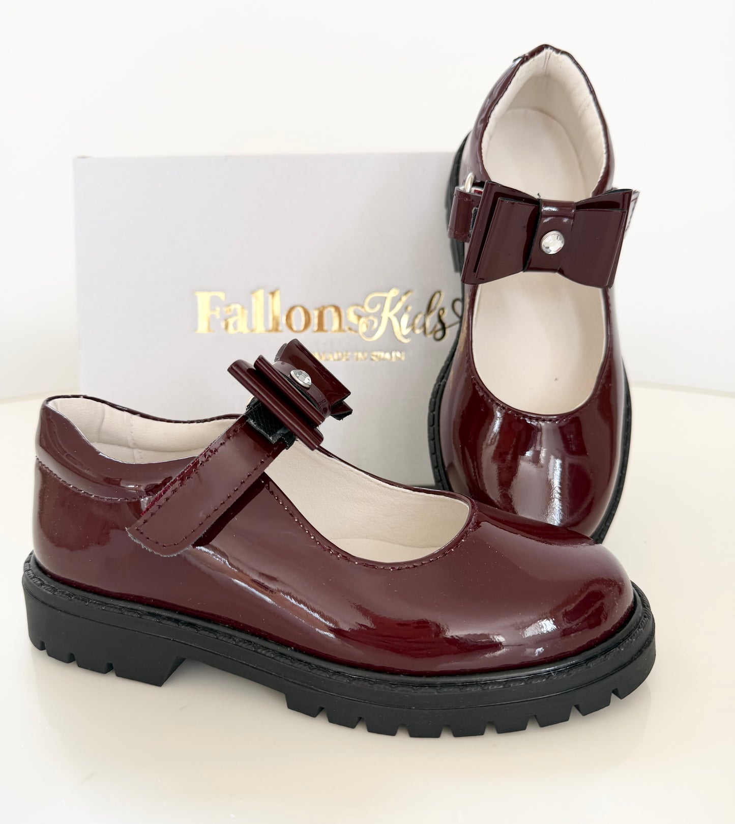 Mara School Shoe - Burgundy