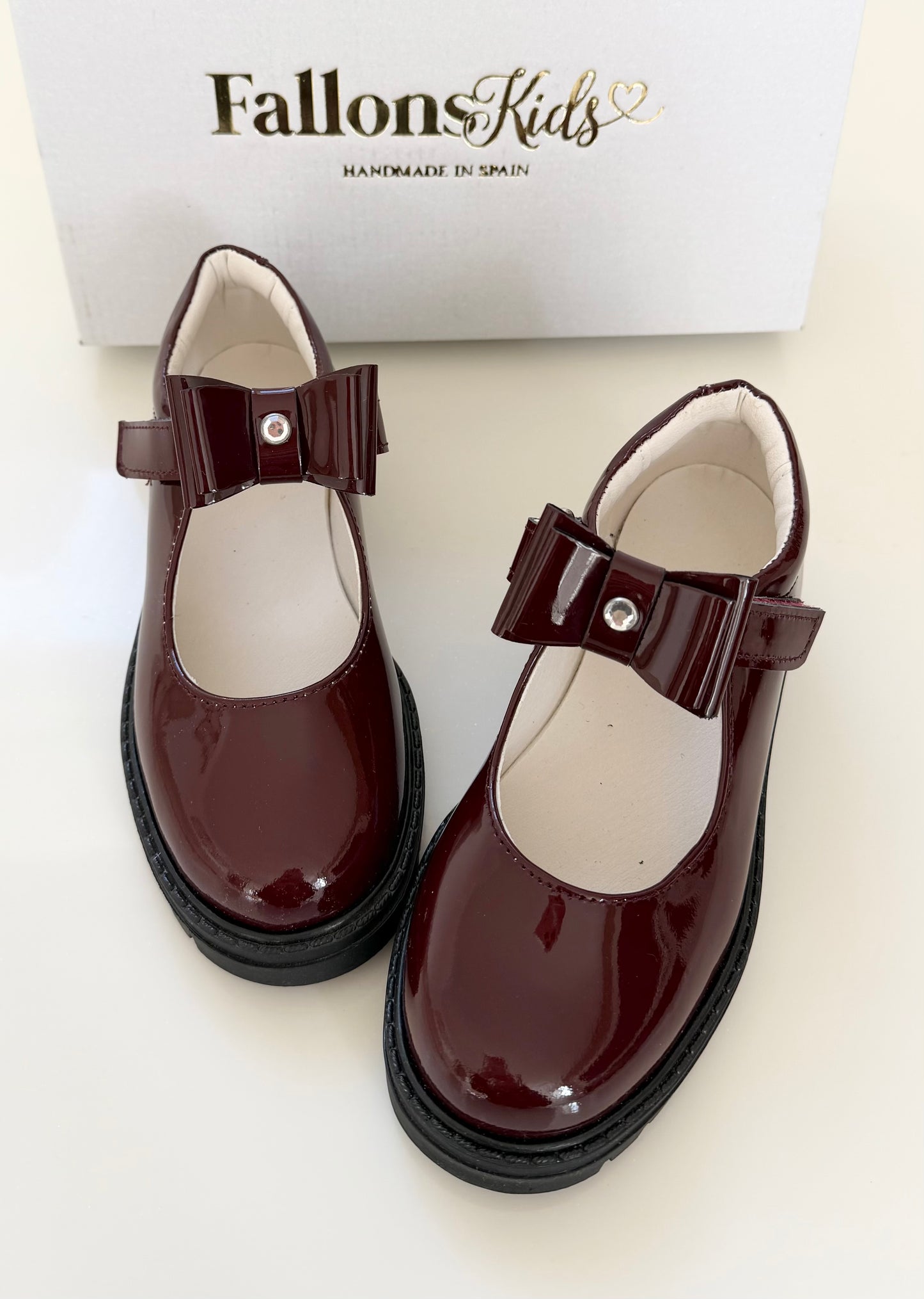 Mara School Shoe - Burgundy