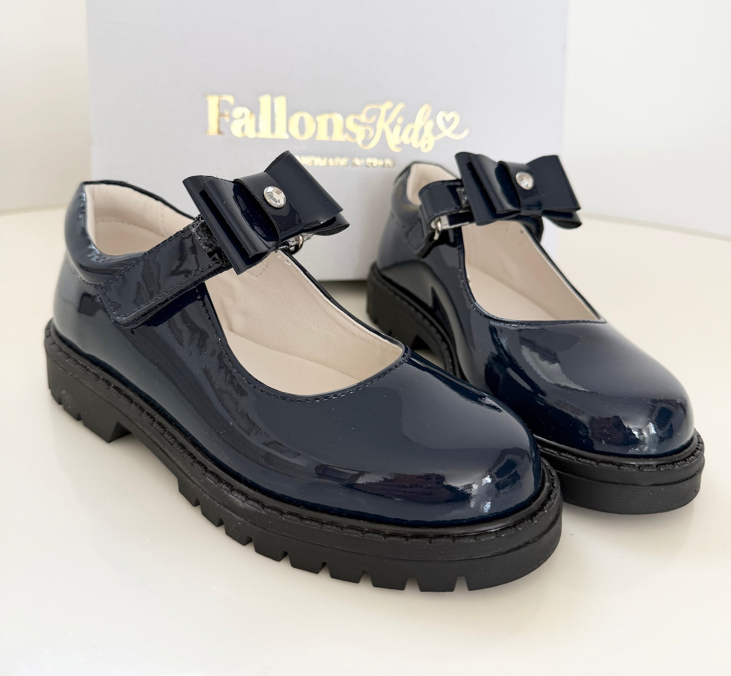 Mara School Shoe - Navy