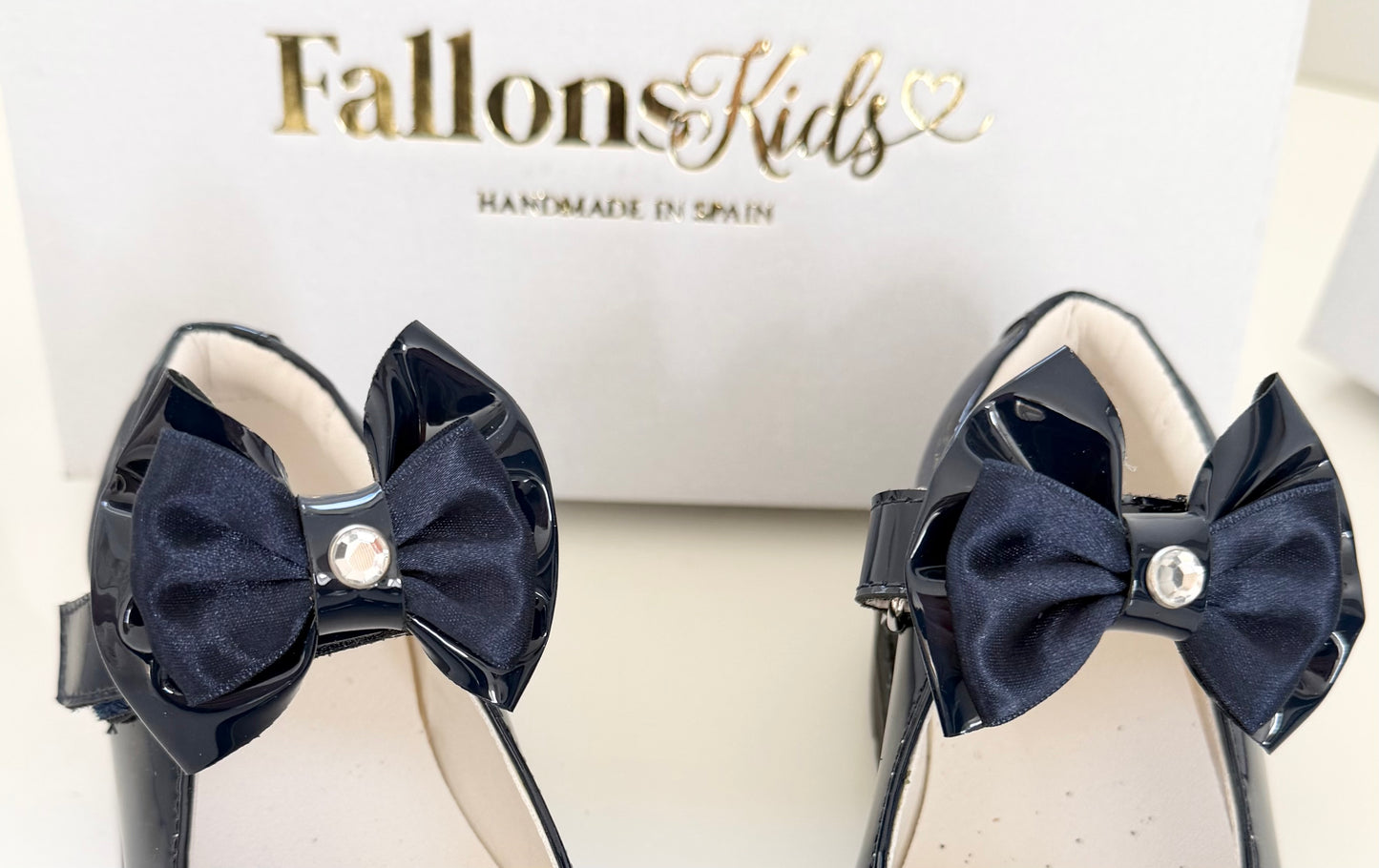 Navy Shoe Bow