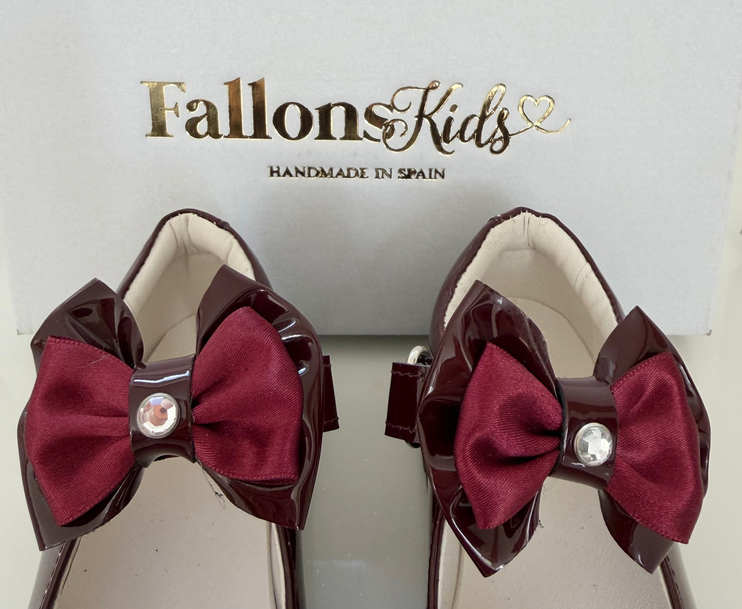 Burgundy Shoe Bow