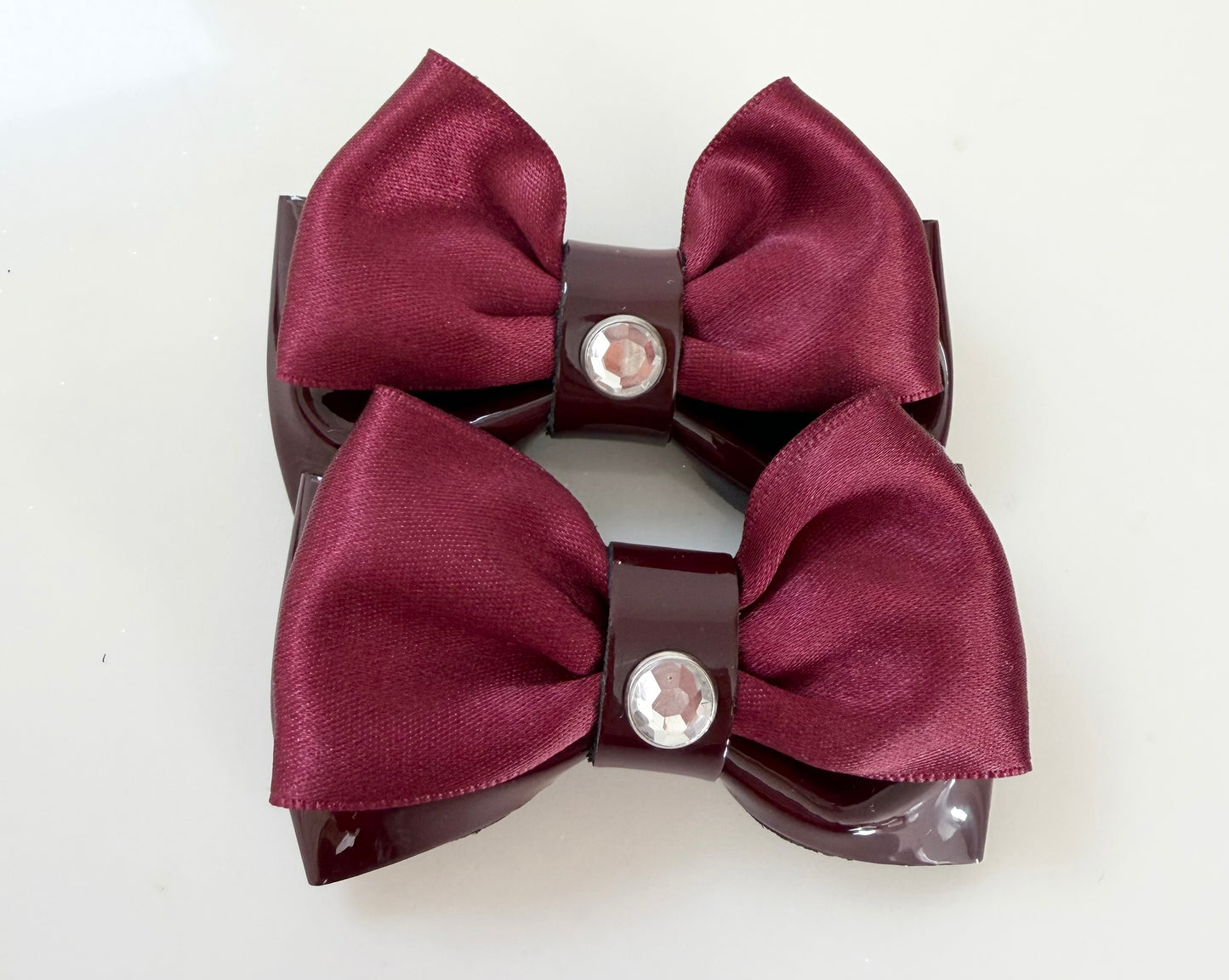 Burgundy Shoe Bow