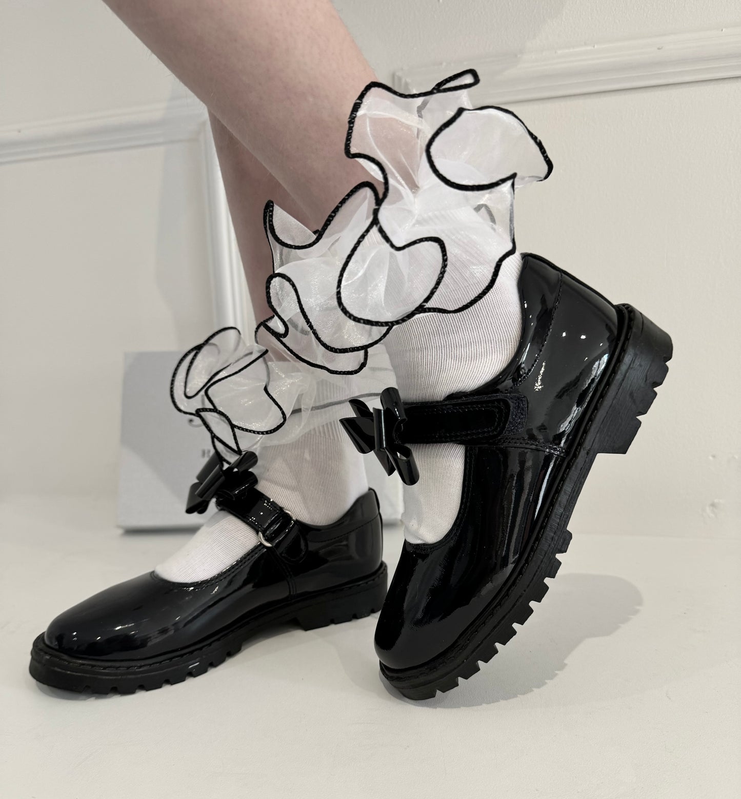Black School Shoe  - Chunky