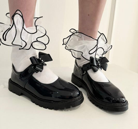 Black School Shoe  - Chunky