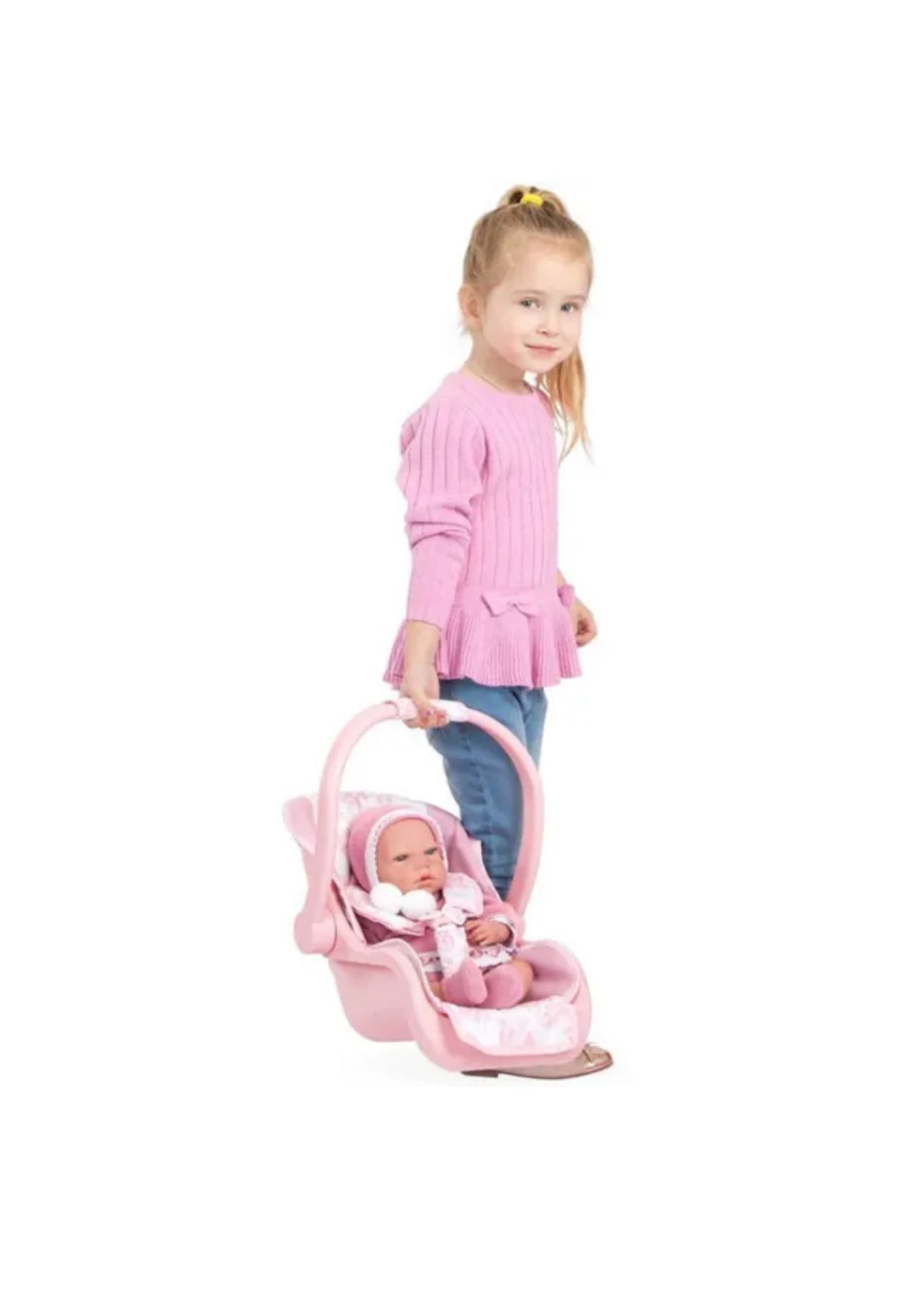 40449 Arias Pink Dolls Car Seat & Carrier
