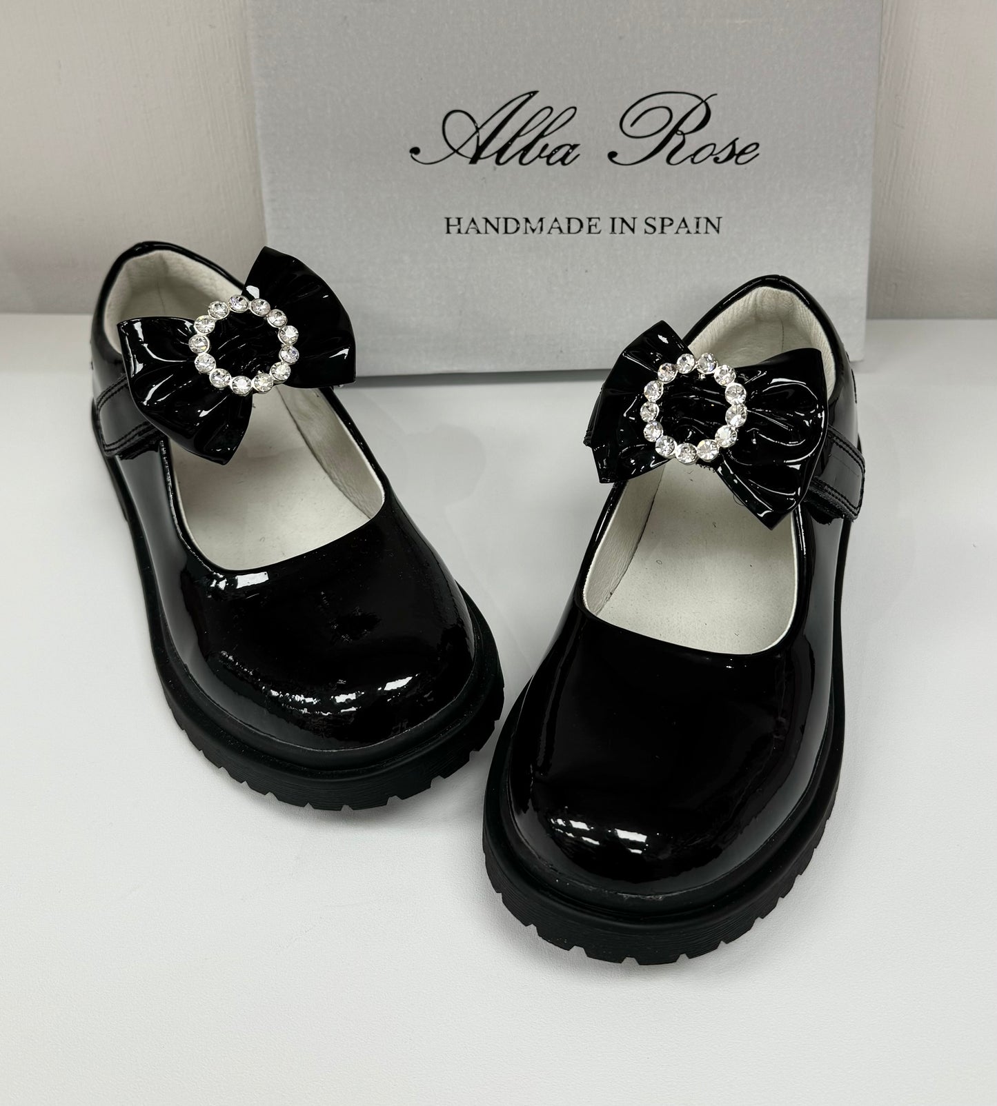 6258 Black School Shoe  - Chunky