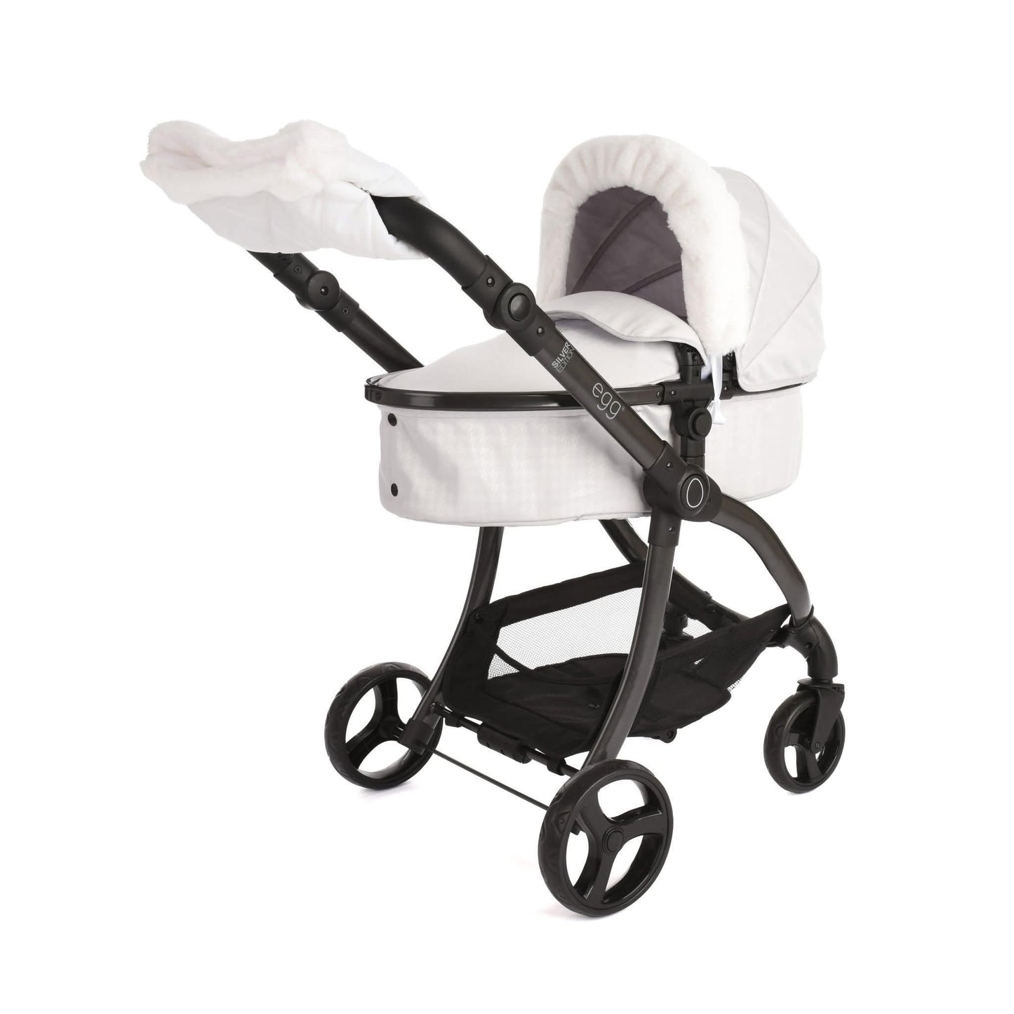 NEW COLOUR egg® Dolls Pram - Silver Hound Tooth