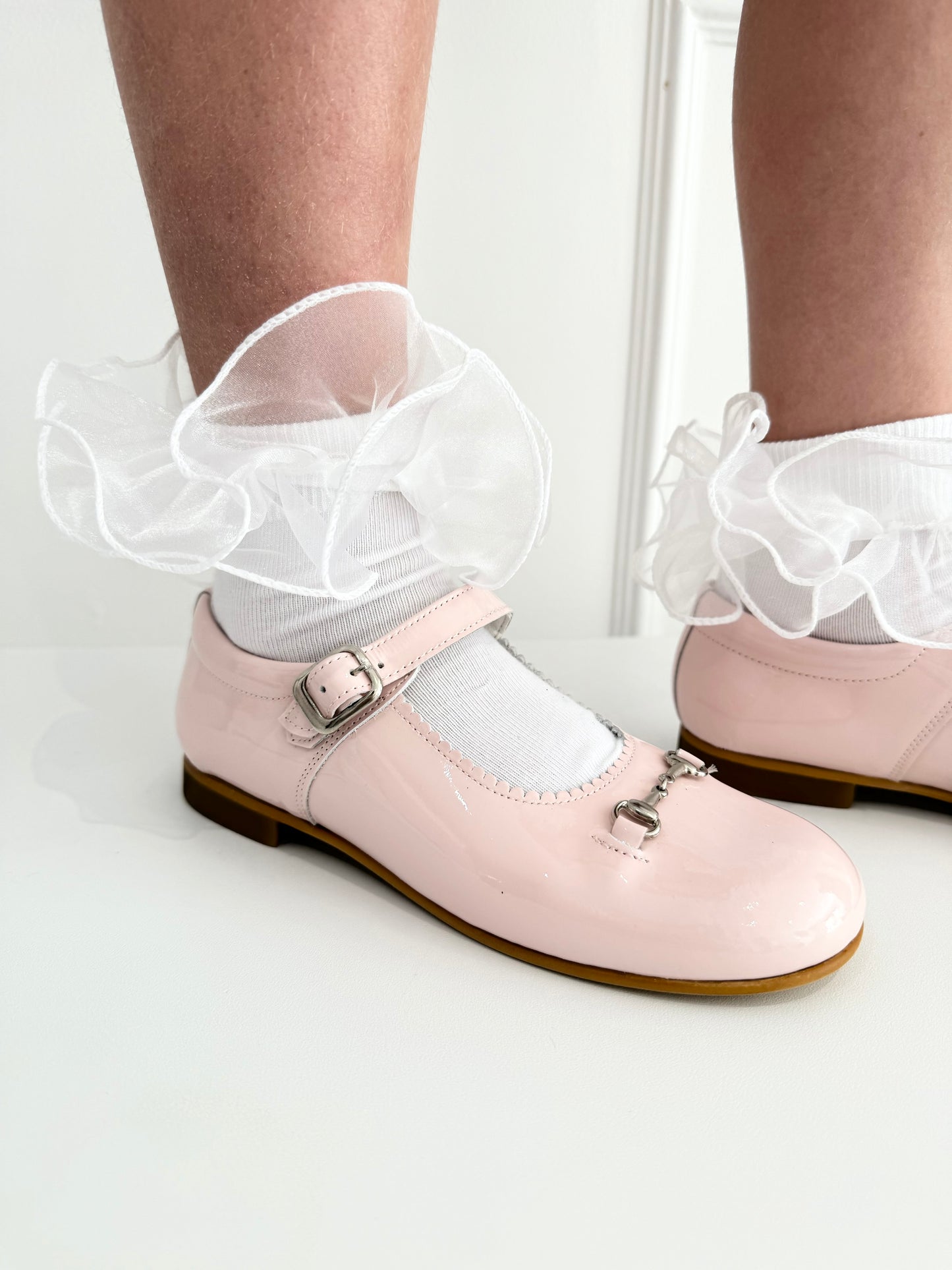 6270-2 Baby Pink Shoe with Horsebit Buckle