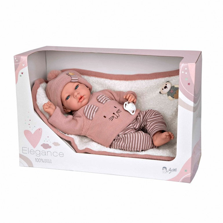 Arias Elegance Doll Andie Pink 40cm