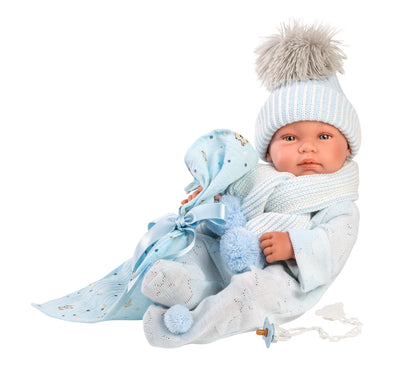 84337 Llorens Boy Winter Doll 44cm