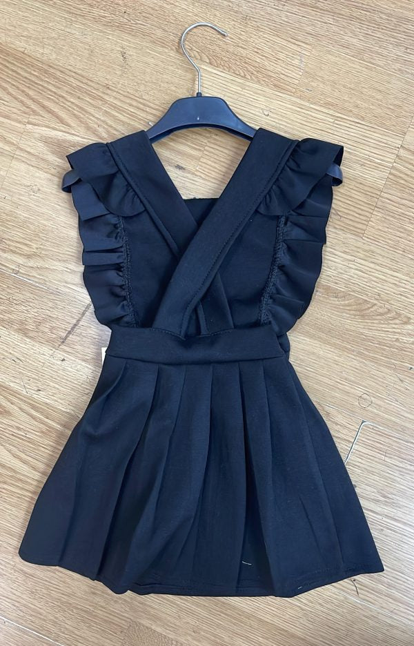 Black School Bow Pinafore