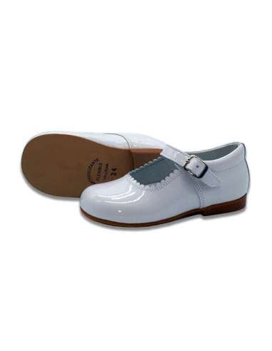 6270 White Mary Jane Shoe