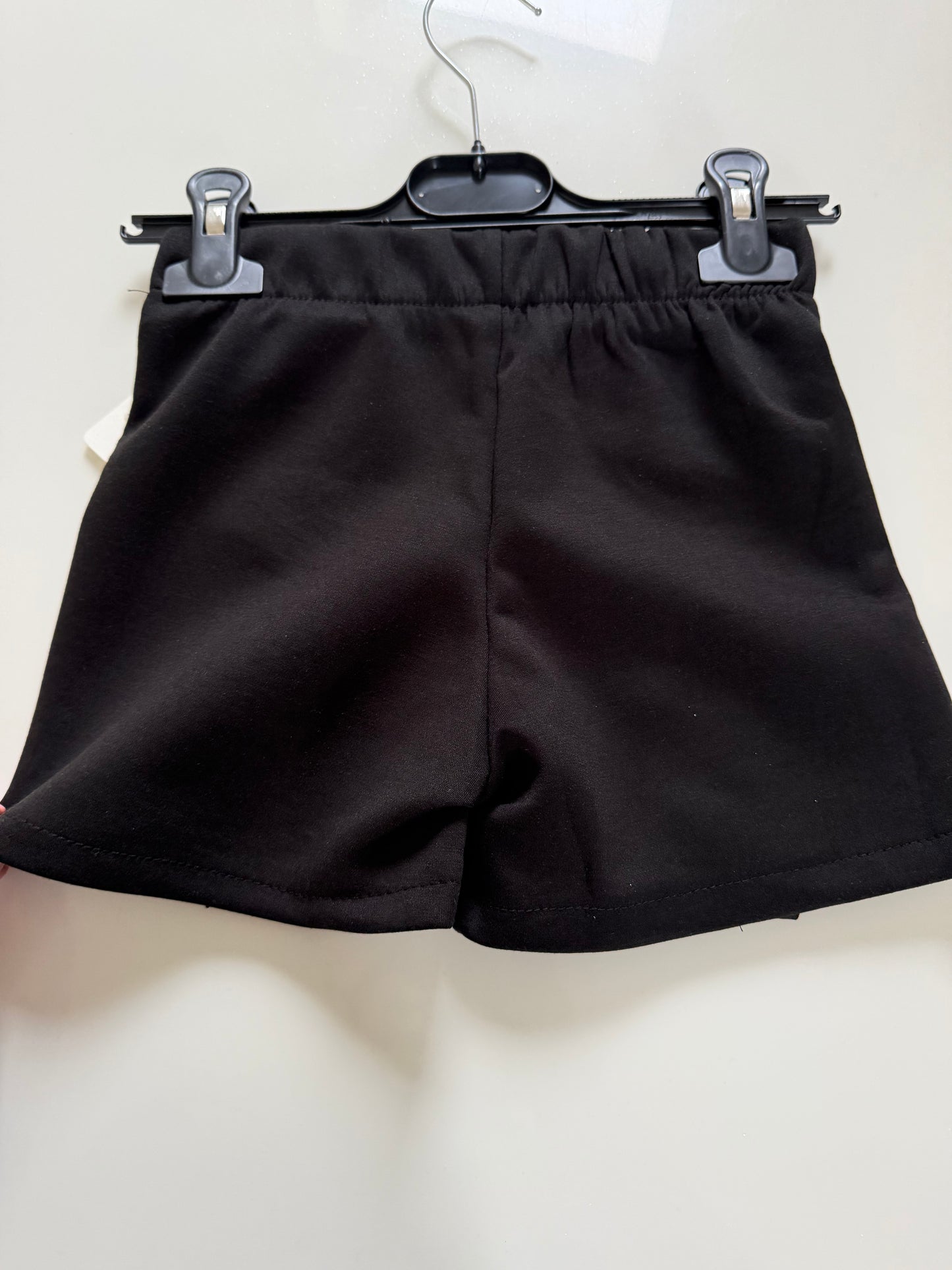 Black School Bow Skirt With Shorts