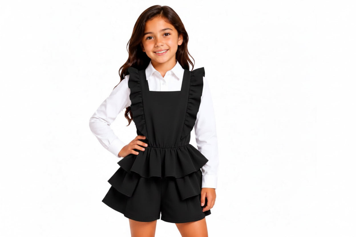 Black School Playsuit