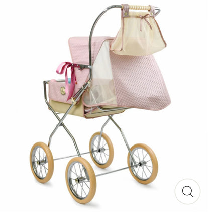 Bebelux Powder Pink Vintage Dolls Pushchair