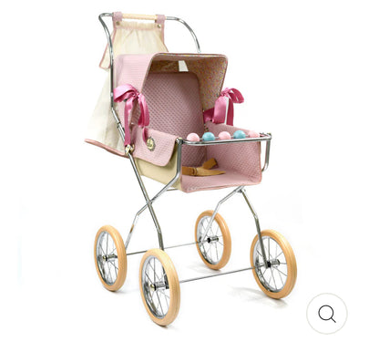 Bebelux Powder Pink Vintage Dolls Pushchair