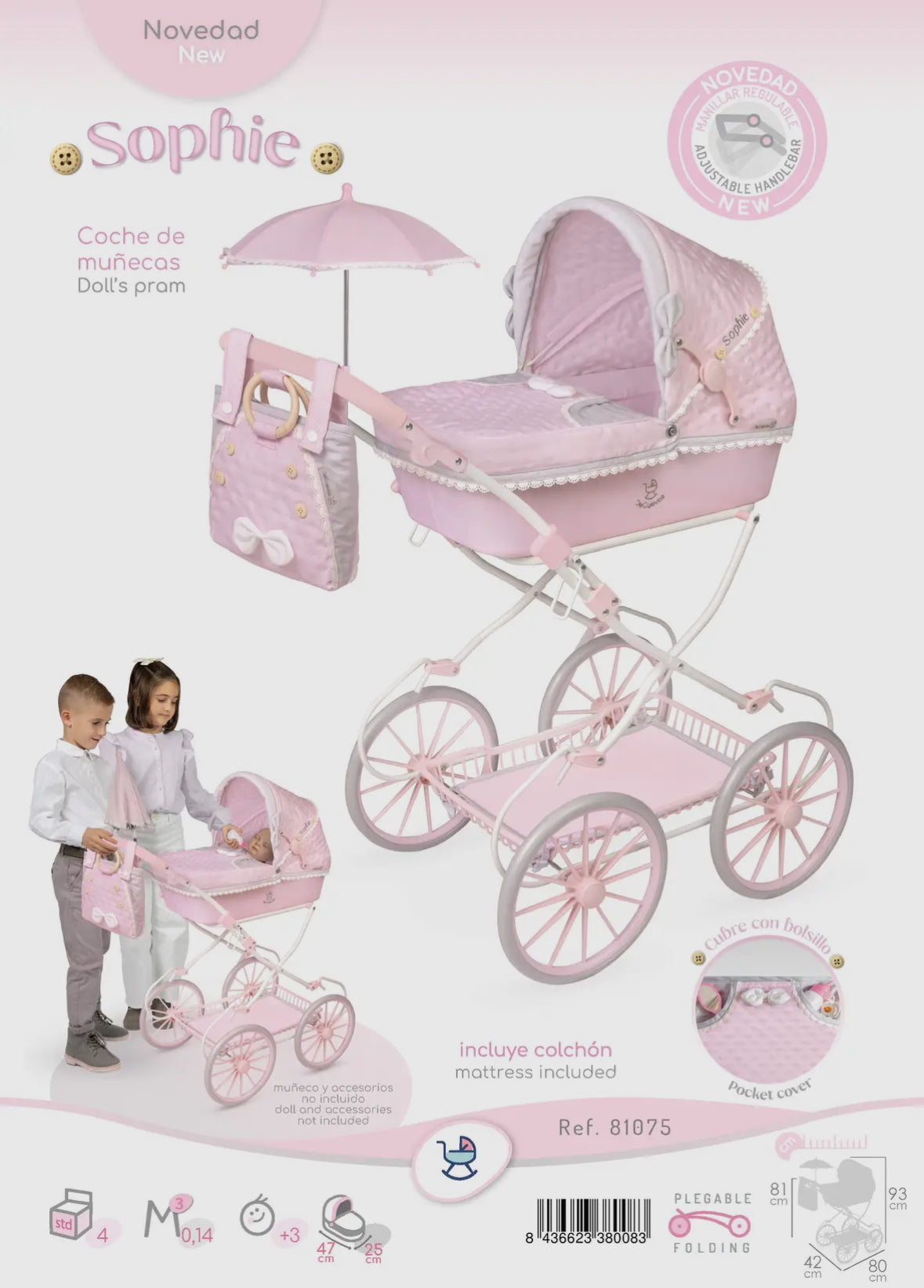 81075 Sophie - Folding pram (age 4 to 9)