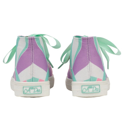 Adee Lilac Jazzy High Top Trainer
