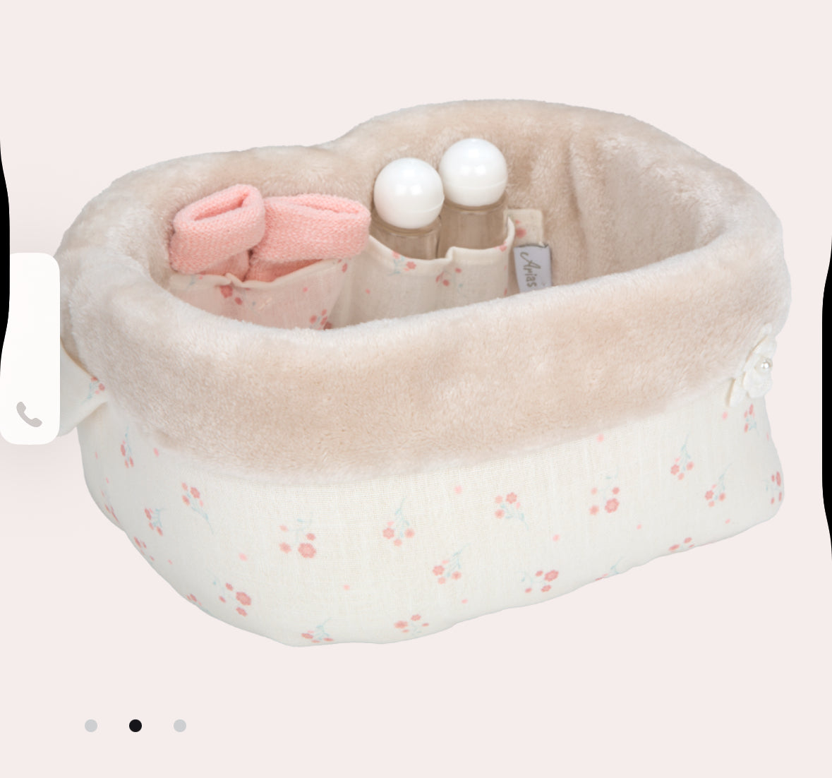 6362  Beig Dolls Bag With Accessories