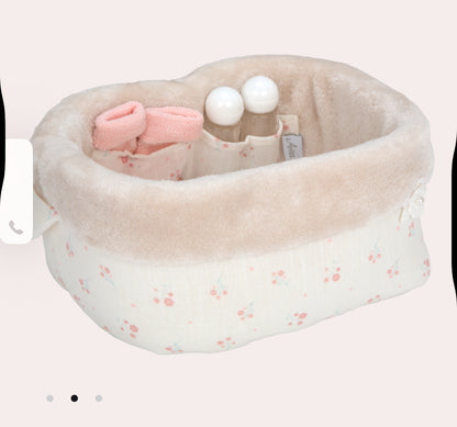 6362  Beig Dolls Bag With Accessories