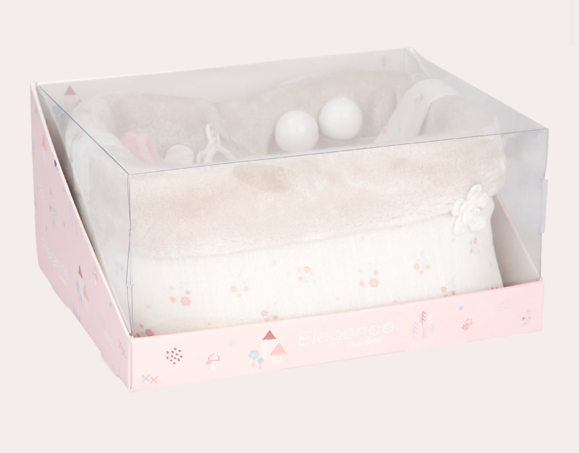 6362  Beig Dolls Bag With Accessories