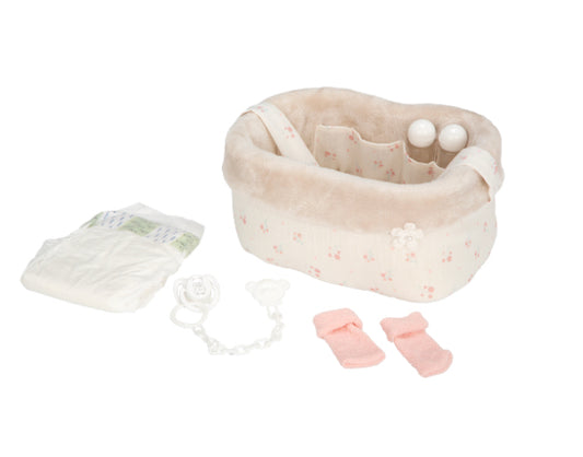 6362  Beig Dolls Bag With Accessories