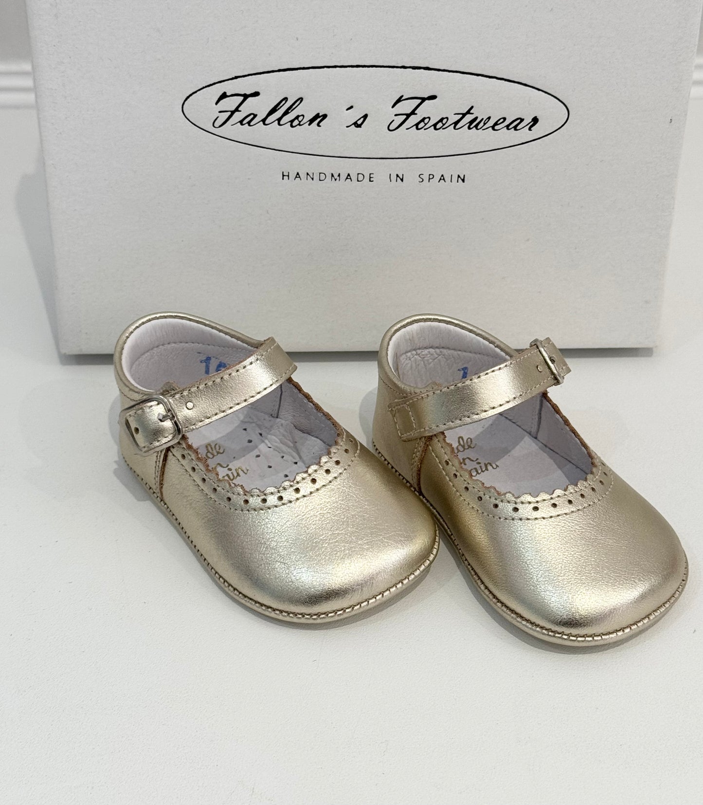 712 Baby Gold Bow Soft Baby Shoe