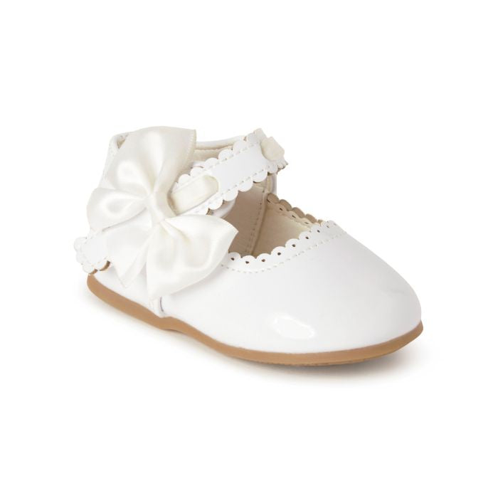 Melia White Bow Shoes