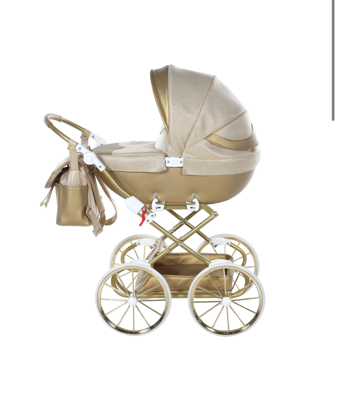 GOLD DOLCE DOLL'S PRAM - Up to 21 days delivery!