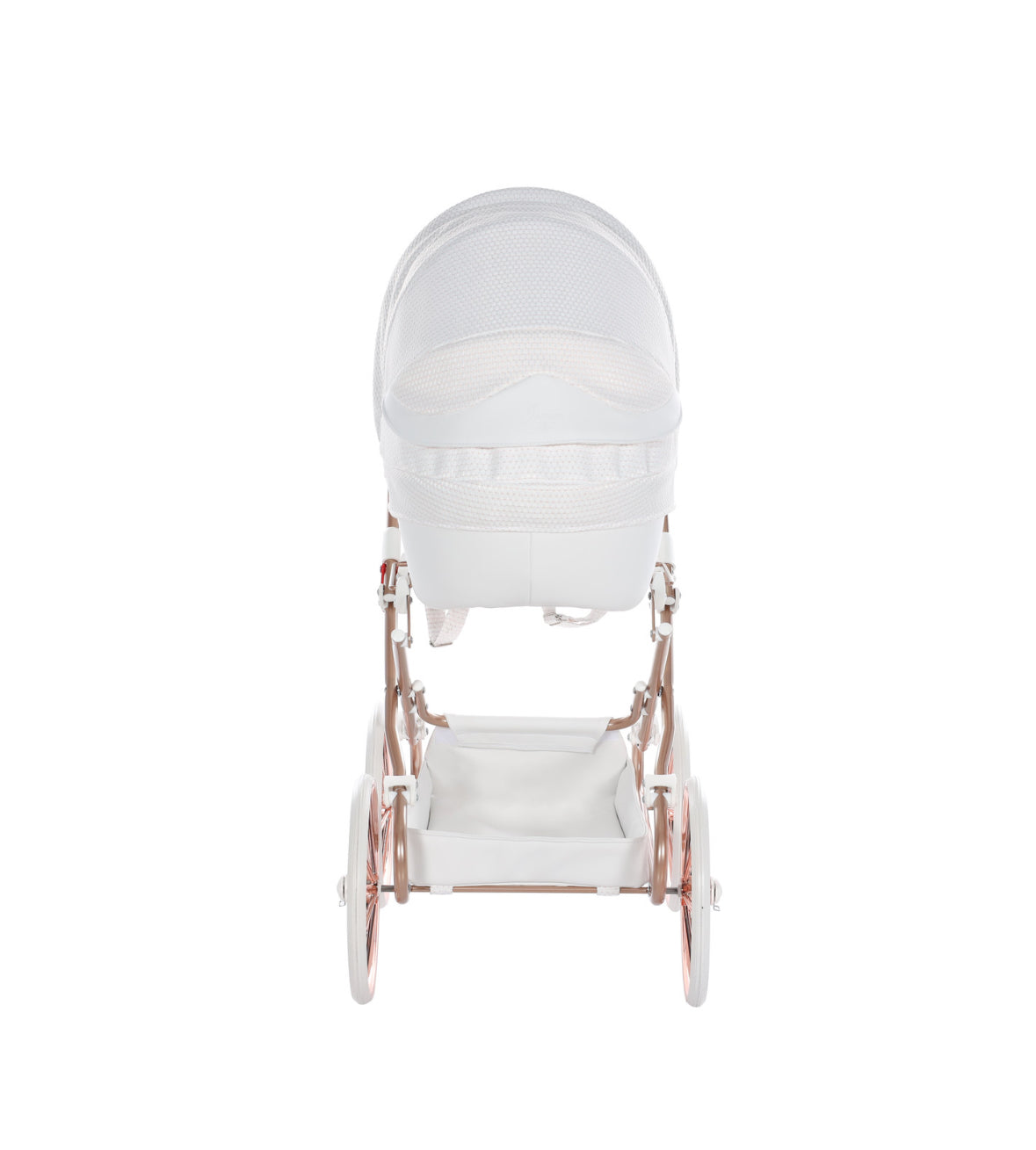 WHITE & ROSE GOLD DOLCE DOLL'S PRAM - Up to 21 days delivery!