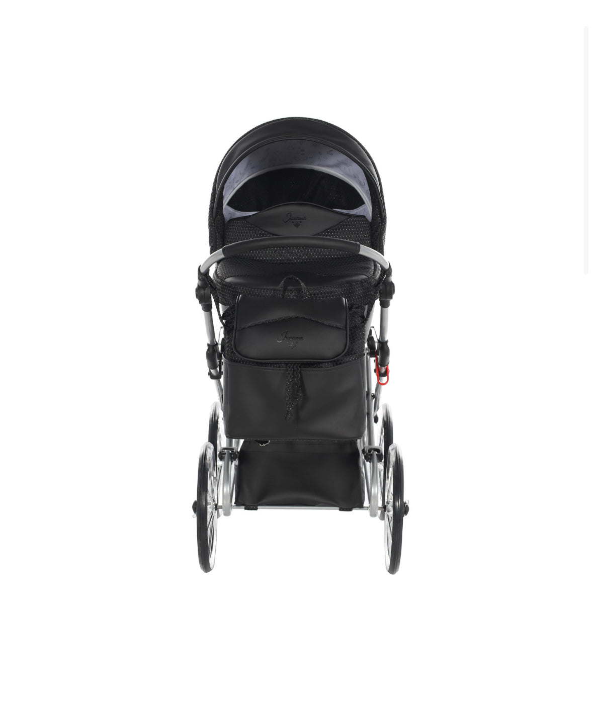 BLACK & SILVER DOLCE DOLL'S PRAM - Up to 21 days delivery!