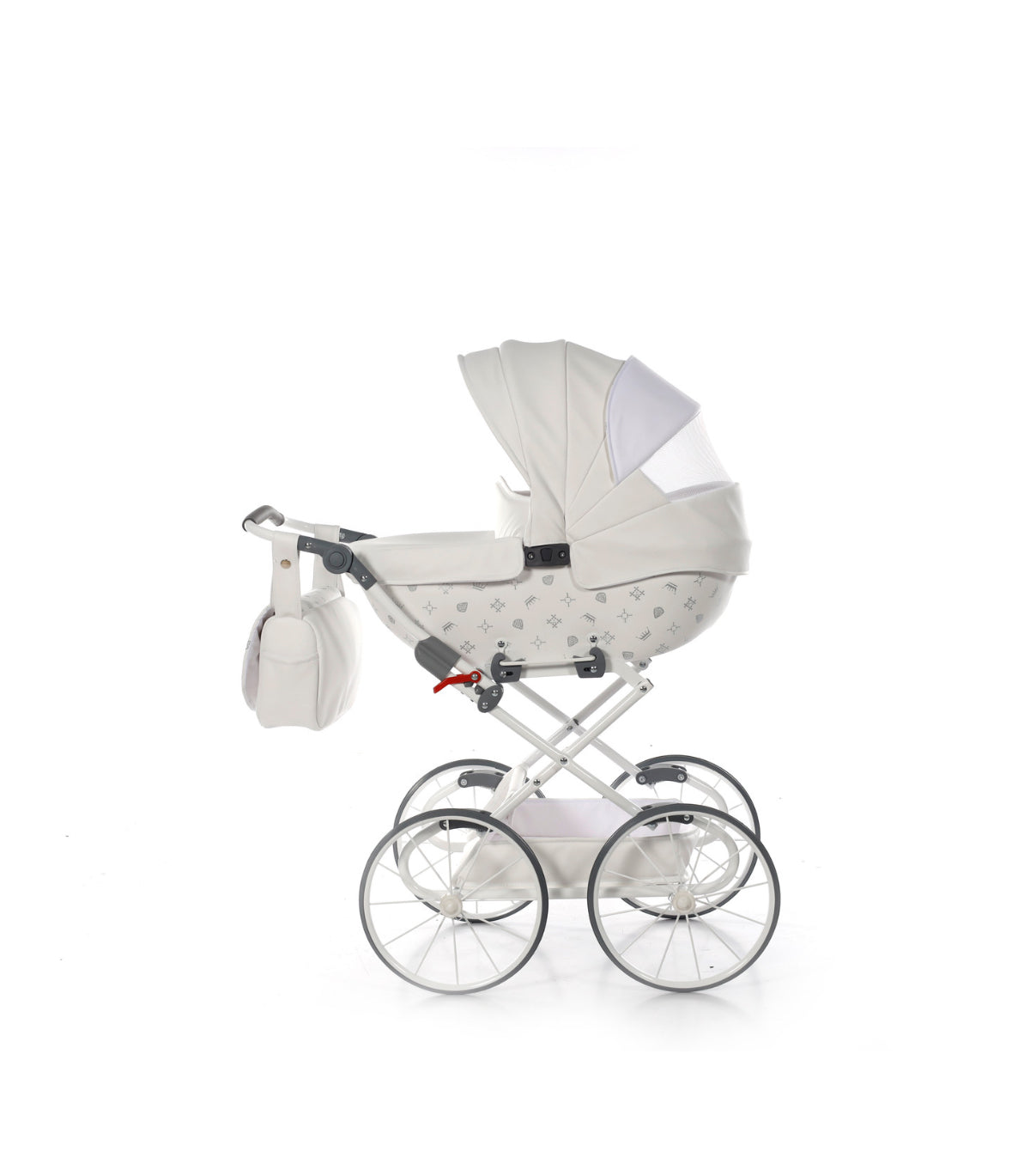 IMPERIAL CLASSIC WHITE DOLL'S PRAM (1-2 days delivery)