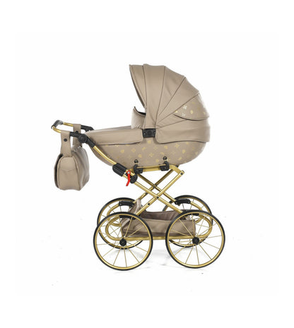 IMPERIAL CLASSIC BEIGE DOLL'S PRAM (1-2 days delivery)