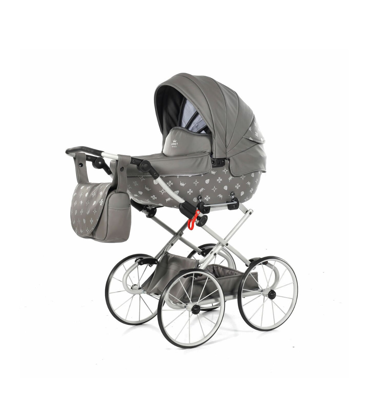 IMPERIAL CLASSIC GREY DOLL'S PRAM (1-2 days delivery)