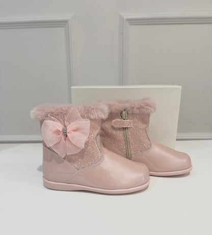 232326 Pink Fur Boots